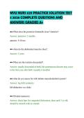 MVU NURS 629 PRACTICE SOLUTION TEST&NewLine;3 2026 COMPLETE QUESTIONS AND&NewLine;ANSWERS GRADED A&plus;