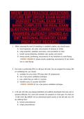 NREMT 2025 PRACTICE QUESTIONS&colon;&NewLine;FUTURE EMT GROUP EXAM NEWEST&NewLine;2026&sol;2027 ACTUAL EXAM TEST&NewLine;BANK&vert; COMPLETE 100 REAL EXAM&NewLine;QUESTIONS AND CORRECT VERIFIED&NewLine;ANSWERS&sol; ALREADY GRADED A&plus;&vert;&NewLine;EMT NATIONAL REGISTRY EXAM&NewLine;PREP &lpar;MOST RECENT&excl;&excl;&rpar;