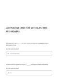 CSIA PRACTICE EXAM WITH QUESTIONS AND ANSWERS WITH 100&percnt; VERIFIED SOLUTION GRADE A&plus; CORRECT ANSWERS