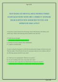  ATI Mental Health Proctored Exam 2026 &vert; Verified Questions & Answers &vert; Complete Psychiatric Nursing Review