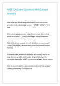NATE Gas Exam Questions With Correct Answers&period;