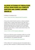 VA DPOR TATTOOING PCT REGULATIONS&NewLine;ACTUAL EXAM PAPER 2026 COMPLETE&NewLine;QUESTIONS AND CORRECT ANSWERS&NewLine;GRADED A&plus;