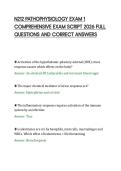 N212 PATHOPHYSIOLOGY EXAM 1&NewLine;COMPREHENSIVE EXAM SCRIPT 2026 FULL&NewLine;QUESTIONS AND CORRECT ANSWERS