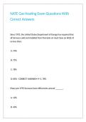 NATE Gas Heating Exam Questions With Correct Answers 