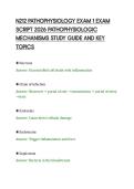 N212 PATHOPHYSIOLOGY EXAM 1 EXAM&NewLine;SCRIPT 2026 PATHOPHYSIOLOGIC&NewLine;MECHANISMS STUDY GUIDE AND KEY&NewLine;TOPICS&NewLine;