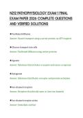 N212 PATHOPHYSIOLOGY EXAM 1 FINAL&NewLine;EXAM PAPER 2026 COMPLETE QUESTIONS&NewLine;AND VERIFIED SOLUTIONS&NewLine;