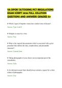 VA DPOR TATTOOING PCT REGULATIONS&NewLine;EXAM SCRIPT 2026 FULL SOLUTION&NewLine;QUESTIONS AND ANSWERS GRADED A&plus;
