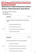 BIO 152 Module 6 Exam- Advanced Health Assessment & Diagnostic Reasoning Questions and Answers Portage Learning&NewLine;