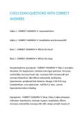 CVICU EXAM QUESTIONS WITH CORRECT ANSWERS&period;