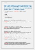 WGU C180 Psychology Exam 2026 questions and answers&NewLine;&NewLine;