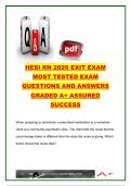 HESI RN Exit Exam 2026 &vert; 80 Most Tested Questions & Answers &vert; Comprehensive NCLEX-RN Review &vert; Medical-Surgical&comma; Pediatrics&comma; Mental Health&comma; Pharmacology