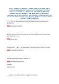 TEXAS TERMITE TECHNICIAN CERTIFICATION EXAM PREP 2026 &vert; COMPLETE PRACTICE TEST QUESTIONS AND VERIFIED ANSWERS &vert; TERMITE BIOLOGY&comma; WOOD-DESTROYING INSECTS&comma; TREATMENT METHODS&comma; TEXAS PEST CONTROL REGULATIONS&comma; SAFETY PROCEDURES & INSPECTION TECHNIQUES