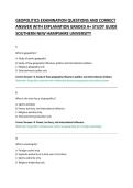 GEOPOLITICS EXAMINATION QUESTIONS AND CORRECT &NewLine;ANSWER WITH EXPLANATION GRADED A&plus; STUDY GUIDE