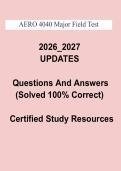 AERO 4040 Major Field Test PDF &vert; Comprehensive Aerospace Studies Exam Review & Practice Questions &lpar;2025&ndash;2026&rpar;