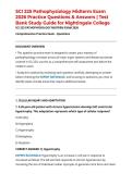 SCI 225 Pathophysiology Midterm Exam 2026 Practice Questions & Answers &vert;Test Bank Study Guide for Nightingale College