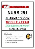 NURS 251 Module 2 Exam &ndash; Pharmacology &ndash; &lpar;2026&rpar; Actual Questions & Answers &lpar;Portage&rpar; 100&percnt; Guarantee Pass