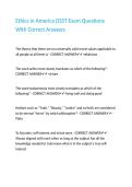 Ethics in America DSST Exam Questions With Correct Answers