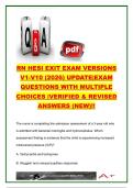HESI RN EXIT EXAM COMPLETE PACKAGE DEAL