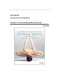 Test Bank - Introduction to the Human Body&comma; 11th Edition &lpar;Tortora&comma; 2017&rpar; Chapter 1-24 &vert; All Chapters&NewLine;