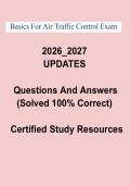 Basics for Air Traffic Control Study Guide PDF &vert; ATC Fundamentals&comma; Airspace & Communication Training Notes &lpar;2026&ndash;2027&rpar;