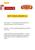 ARFF Exam Questions and Answers &ndash; Complete Exam Preparation Material Graded A&plus;