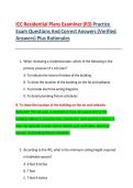 ICC Residential Plans Examiner &lpar;R3&rpar; Practice Exam Questions with Answers and Rationales