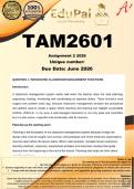 TAM2601 Assignment 2 &lpar;COMPLETE ANSWERS&rpar; 2026 - DUE June 2026