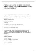 NUR 631 ADVANCED HEALTH ASSESSMENT &NewLine;EXAM 2026 WITH QUESTIONS AND ANSWERS&vert;&vert; &NewLine;GUARANTEED PASS 