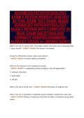 ADVANCED PATHOPHYSIOLOGY&NewLine;EXAM II REVIEW NEWEST 2026&sol;2027&NewLine;ACTUAL EXAM TEST BANK&vert; NU606&NewLine;ADVANCED PATHOPHYSIOLOGY&NewLine;EXAM 2 REVIEW WITH COMPLETE 50&NewLine;REAL EXAM QUESTIONS AND&NewLine;CORRECT VERIFIED ANSWERS&sol;&NewLine;ALREADY GRADE A&plus; &lpar;BRAND NEW&excl;&excl;&rpar;