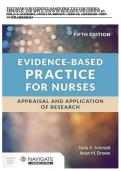 Evidence-Based Practice for Nurses&colon; Appraisal and Application of Research &lpar;5th Edition&comma; Nola A&period; Schmidt & Janet M&period; Brown&rpar; &ndash; Study Guide and Practice Questions