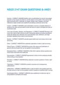 NSGD 2147 EXAM QUESTIONS & ANS&excl;&excl;&NewLine;&NewLine;
