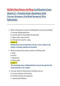 NGWA Mud Rotary Drilling Certification Exam &lpar;Exam E&rpar; Practice Questions with Verified Answers and Rationales