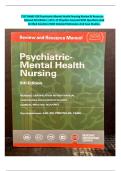 TEST BANK FOR Psychiatric-Mental Health Nursing Review & Resource Manual 5th Edition &vert; All 1-17 Chapters Covered With Questions And Verified Solutions With Detailed Rationales And Case Studies&period;