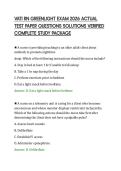 VATI RN GREENLIGHT EXAM 2026 ACTUAL TEST PAPER QUESTIONS SOLUTIONS VERIFIED