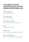 VATI RN GREENLIGHT EXAM 2026&NewLine;CERTIFICATION EVALUATION TEST PAPER&NewLine;QUESTIONS SOLUTIONS GRADED A PLUS