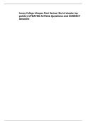 Jersey College Lifespan Final Review &lpar;End of chapter key &NewLine;points&rpar; UPDATED ACTUAL Questions and CORRECT &NewLine;Answers