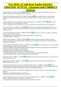 IVC PSYC 37 with Prof&period; Tucker EXAM 2 &NewLine;UPDATED  ACTUAL   Questions and CORRECT &NewLine;Answers
