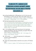 NABCEP PV ASSOCIATE&NewLine;CERTIFICATION SCRIPT 2026&NewLine;QUESTIONS WITH SOLUTIONS&NewLine;GRADED A&plus;&NewLine;