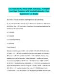 ASA 105 Exam V2 Actual Exam 2026&sol;2027 &vert; Complete Exam-Style Questions with Detailed Rationales &vert; Pass Guaranteed &ndash; A&plus; Graded