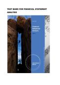 Test bank for Financial Statement Analysis&NewLine;by Charles H&period; Gibson &lpar;Author&rpar; all pages fully covered with test questions and answers graded A&plus;