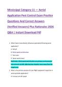 Mississippi Category 11 &mdash; Aerial &NewLine;Application Pest Control Exam Practice &NewLine;Questions And Correct Answers &NewLine;&lpar;Verified Answers&rpar; Plus Rationales 2026 &NewLine;Q&A &vert; Instant Download Pdf 