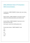 ZOOL 2403 Boros Exam 3 TTU Questions With Correct Answers 