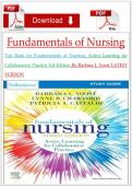 Test Bank for Fundamentals of Nursing&colon; Active Learning for Collaborative Practice 3rd Edition By Barbara L Yoost LATEST VERSION&NewLine;