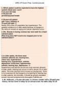 APEA 3P Exam Prep Cardiovascular Questions and Answers&NewLine; 
