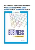 Test bank for Foundations of Business&NewLine;by William Pride &lpar;Author&rpar;&comma; Robert Hughes &lpar;Author&rpar;&comma; Jack Kapoor &lpar;Author&rpar;  all pages fully covered with test questions and answers guide A&plus;