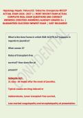 Hepatology Hepatic Failure&sol;GI&sol; Endocrine Emergencies-BCCCP &NewLine;ACTUAL EXAM 2026 -2027 &vert;&vert; MOST RECENT EXAM ACTUAL &NewLine;COMPLETE REAL EXAM QUESTIONS AND CORRECT &NewLine;ANSWERS &lpar;VERIFIED ANSWERS&rpar; ALREADY GRADED A&plus; &vert; &NewLine;GUARANTEED SUCCESS&excl;&excl; NEWEST EXAM &vert; JUST RELEASED&excl;