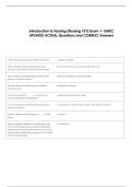 Introduction to Nursing &lpar;Nursing 101&rpar; Exam 1- UMKC &NewLine;UPDATED ACTUAL Questions and CORRECT Answers