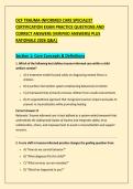 DCF TRAUMA-INFORMED CARE SPECIALIST &NewLine;CERTIFICATION EXAM PRACTICE QUESTIONS AND &NewLine;CORRECT ANSWERS &lpar;VERIFIED ANSWERS&rpar; PLUS &NewLine;RATIONALE 2026 Q&A&vert;