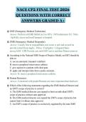 NACE CP2 FINAL TEST 2026&NewLine;QUESTIONS WITH CORRECT&NewLine;ANSWERS GRADED A&plus;