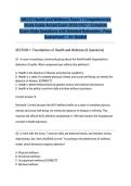  NR222 Health and Wellness Exam 1 Comprehensive Study Guide Actual Exam 2026&sol;2027 &vert; Complete Exam-Style Questions with Detailed Rationales &vert; Pass Guaranteed &ndash; A&plus; Graded